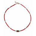 Collar nepalí de gemas extrafinas - Coral Tribal Bead