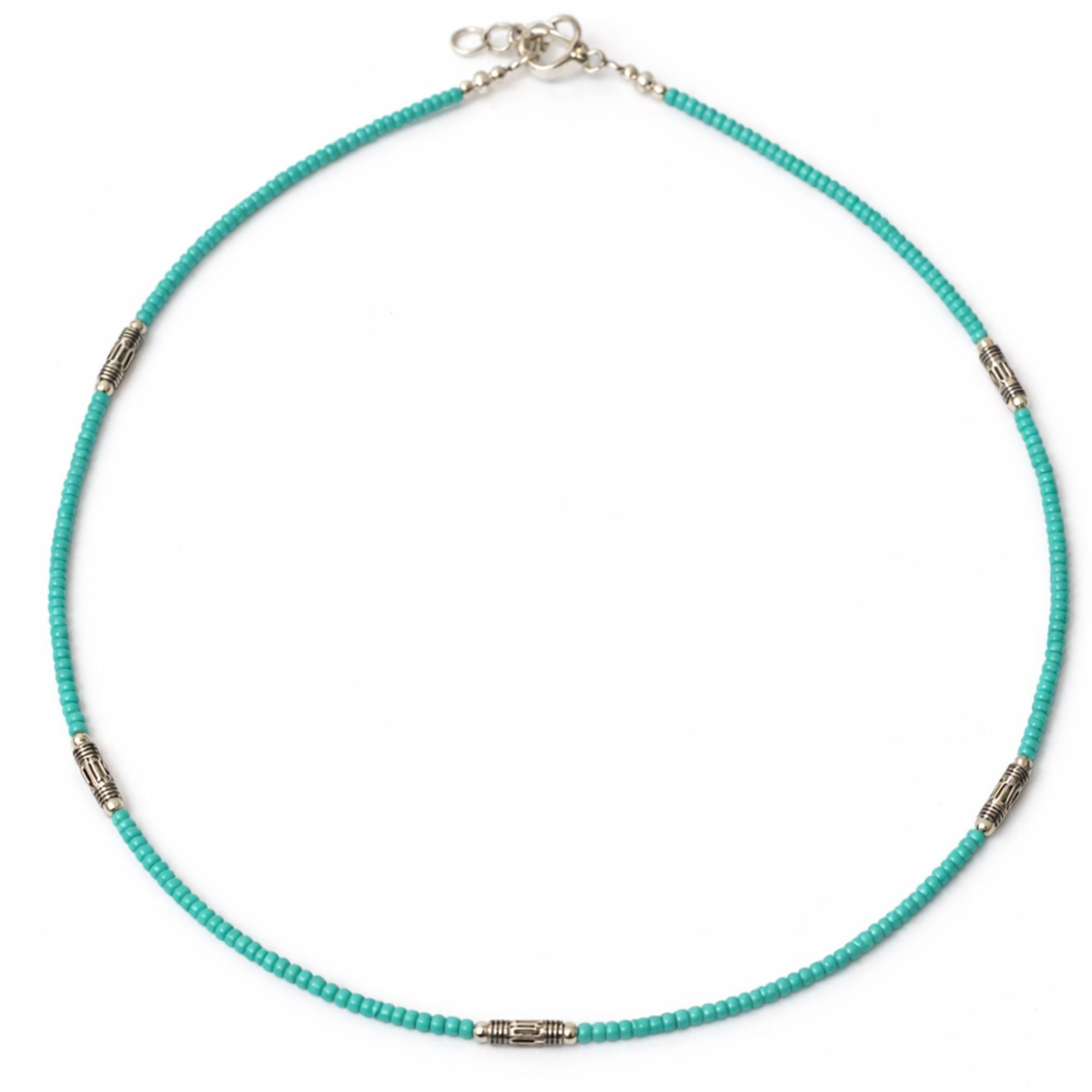 Collar nepalí de gemas extrafinas - Turquesa y lágrima