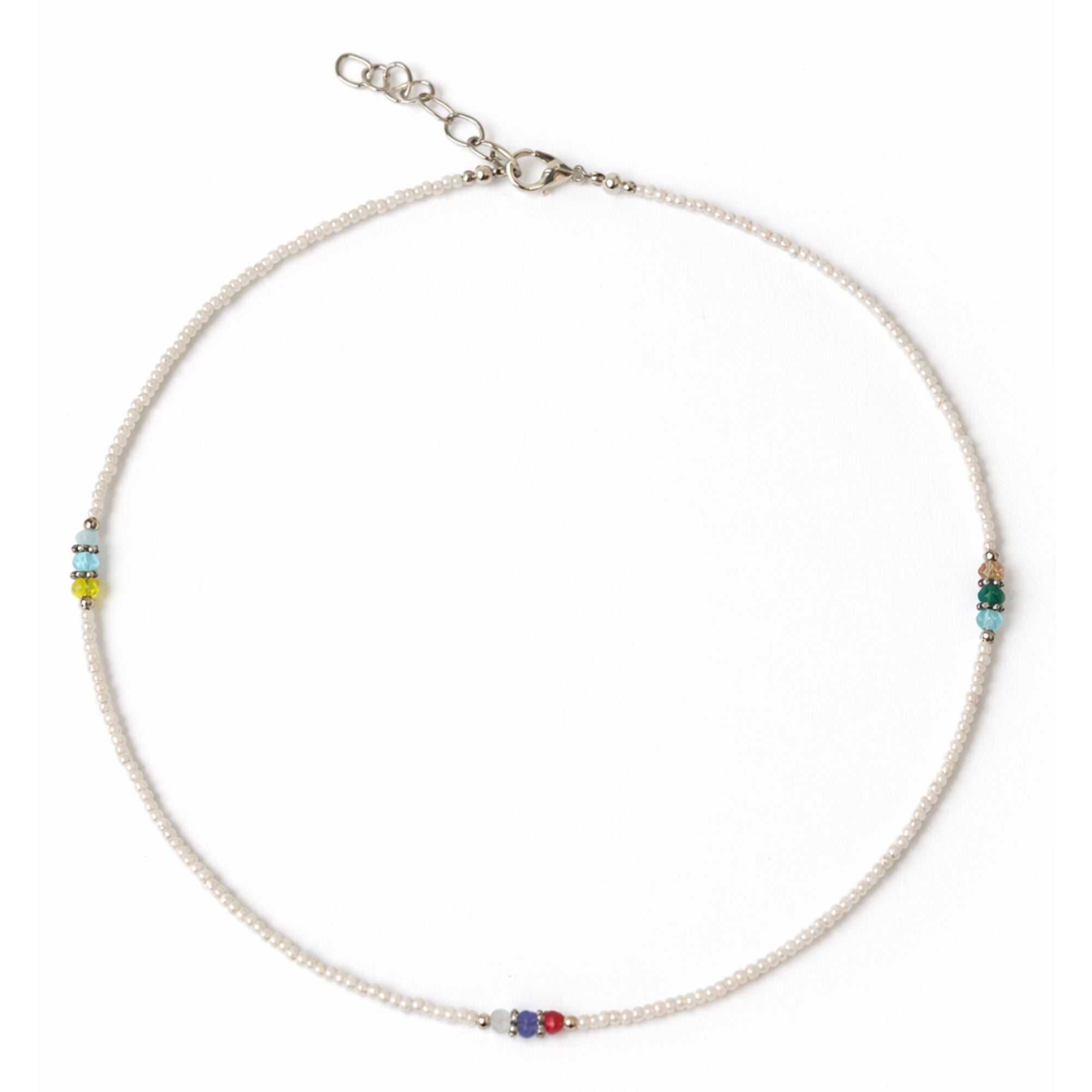 Collar nepalí de gemas extrafinas - Perla y cuentas talladas