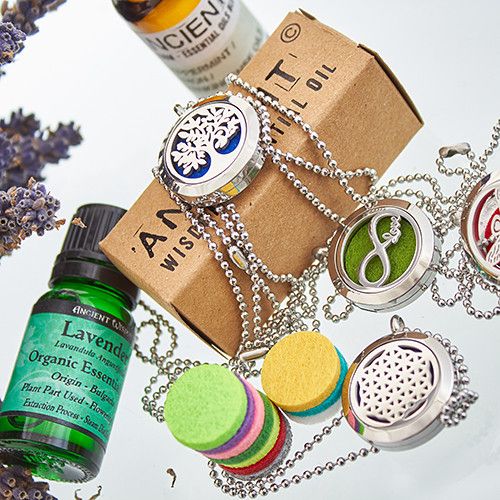 10x Collares difusores de aromaterapia - Relleno reutilizable 30mm