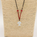 Collar de cuerda con colgante de piedra preciosa - Ángel de Opalita