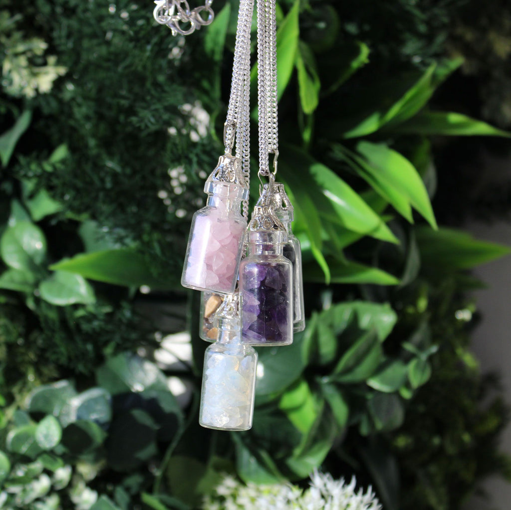 Collar de Piedras Preciosas Embotelladas - Opalita