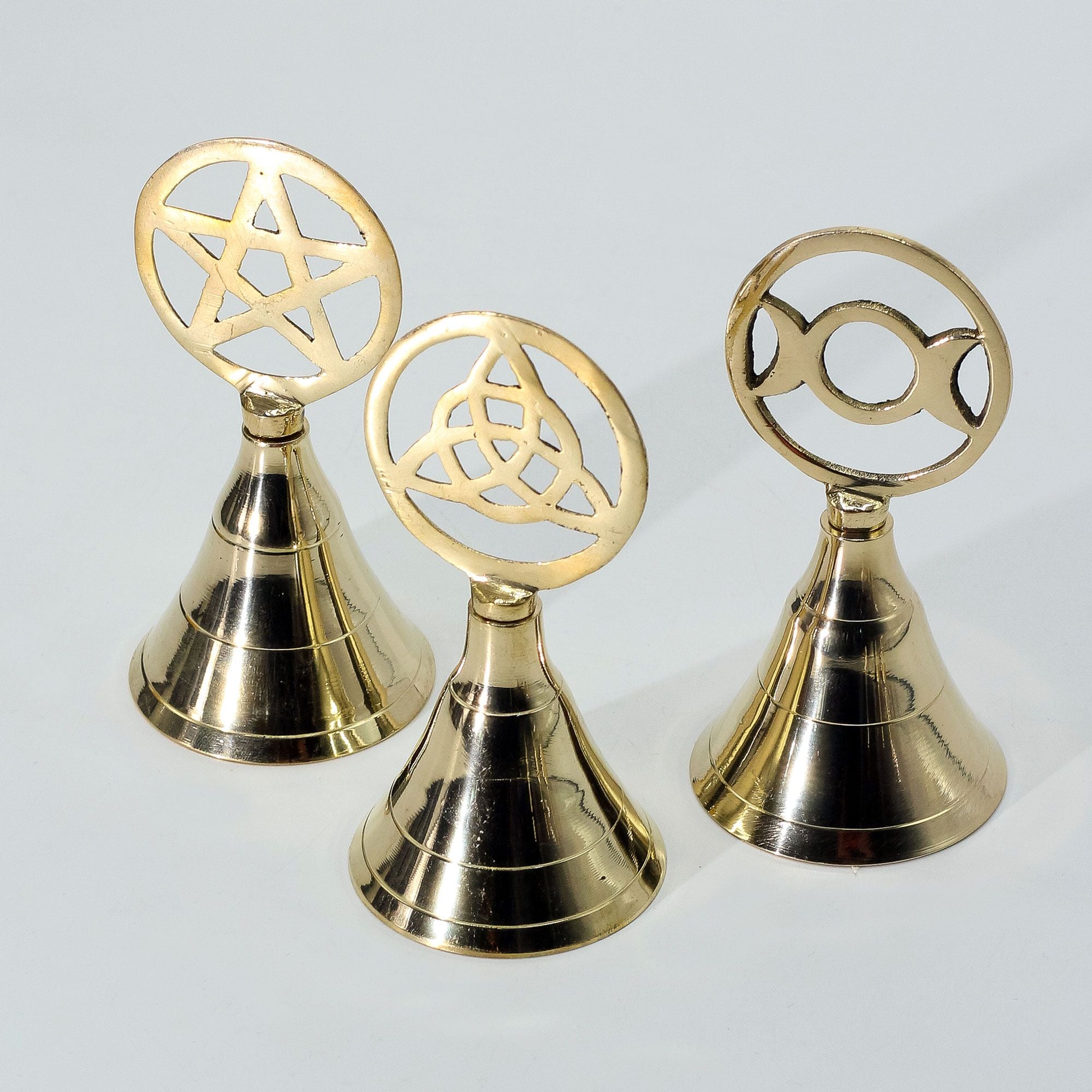 Campana de latón para altar - Tres lunas